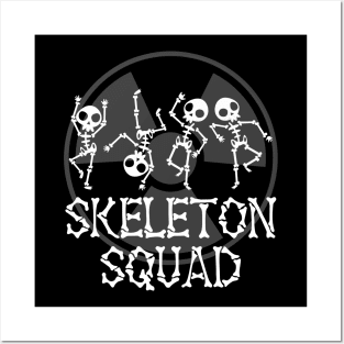 Funny Skeleton Squad Gift For Radiologist Posters and Art